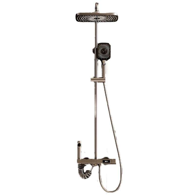 Modern Style Shower System Spot Resist Wall Mounted Rain Shower System Clearhalo 'Bathroom Remodel & Bathroom Fixtures' 'Home Improvement' 'home_improvement' 'home_improvement_shower_faucets' 'Shower Faucets & Systems' 'shower_faucets' 'Showers & Bathtubs Plumbing' 'Showers & Bathtubs' 1200x1200_8b810e5c-94f6-4971-b922-e8ec33cfa87f