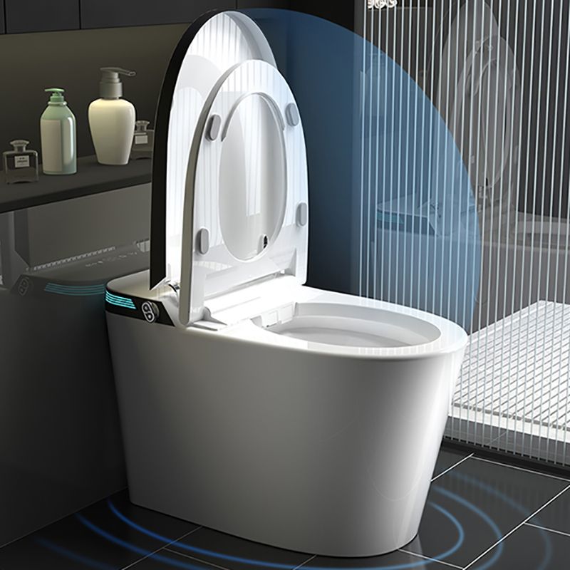 Elongated All-in-One Smart Bidet Toilet Seat with Unlimited Warm Water Clearhalo 'Bathroom Remodel & Bathroom Fixtures' 'Bidets' 'Home Improvement' 'home_improvement' 'home_improvement_bidets' 'Toilets & Bidets' 1200x1200_8b92b572-0a79-44b3-83ff-e783b9f277bd