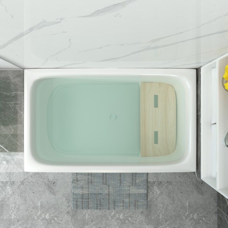 Modern Style Apron Front Bathtub Rectangular Acrylic Bathroom Bathtub Clearhalo 'Bathroom Remodel & Bathroom Fixtures' 'Bathtubs' 'Home Improvement' 'home_improvement' 'home_improvement_bathtubs' 'Showers & Bathtubs' 1200x1200_8ba10ba9-046b-4bc3-86b1-3c3138757d2a