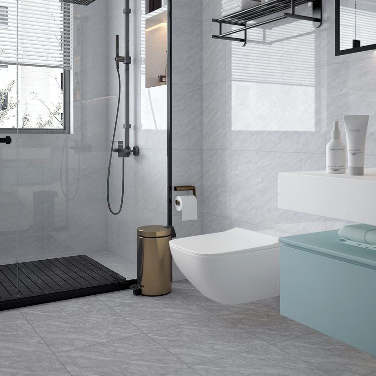 Square Ceramic Polished Straight Edge Singular Tile Marble Look Bathroom Wall Clearhalo 'Floor Tiles & Wall Tiles' 'floor_tiles_wall_tiles' 'Flooring 'Home Improvement' 'home_improvement' 'home_improvement_floor_tiles_wall_tiles' Walls and Ceiling' 1200x1200_8baad200-1f08-4cc7-a2a3-1aef7e66091e