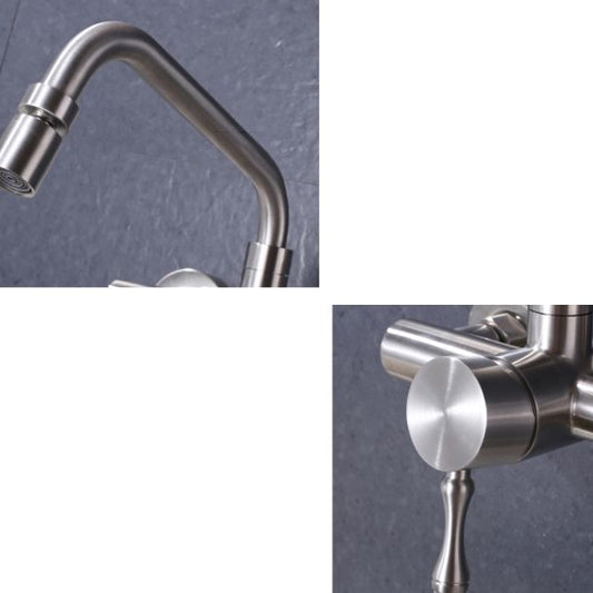 Contemporary 2 Hole Pot Filler No Sensor Single Level Pot Filler in Silver Clearhalo 'Home Improvement' 'home_improvement' 'home_improvement_kitchen_faucets' 'Kitchen Faucets' 'Kitchen Remodel & Kitchen Fixtures' 'Kitchen Sinks & Faucet Components' 'kitchen_faucets' 1200x1200_8bcfb69f-6beb-4b2d-91de-6458c8d17579