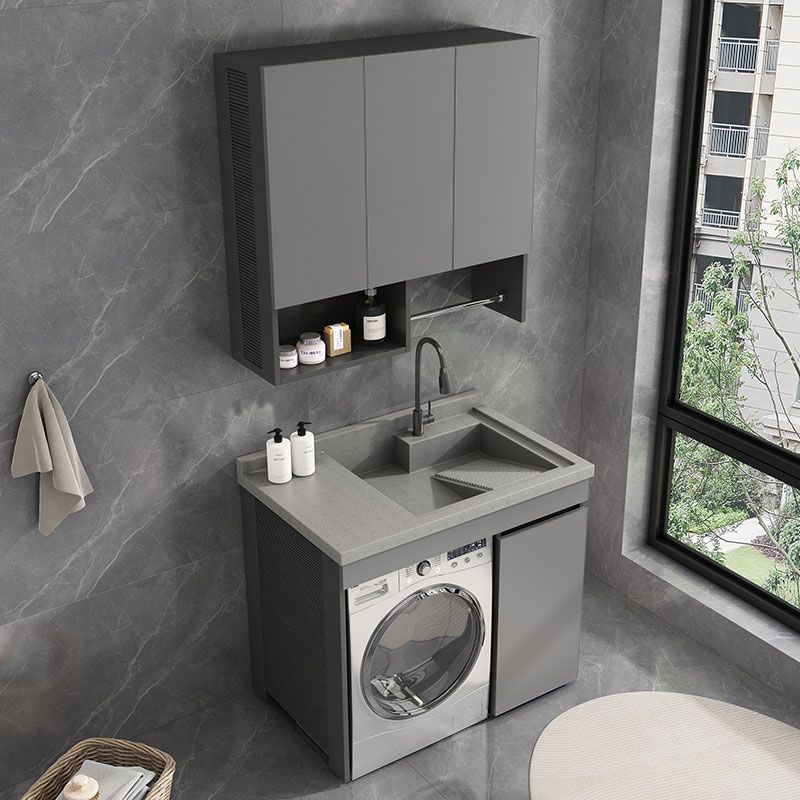 Faucet Included Freestanding Modern Bathroom Sink Vanity with Sink Clearhalo 'Bathroom Remodel & Bathroom Fixtures' 'Bathroom Vanities' 'bathroom_vanities' 'Home Improvement' 'home_improvement' 'home_improvement_bathroom_vanities' 1200x1200_8bdd065f-80e1-4e4e-afca-e4f96d4b3db1