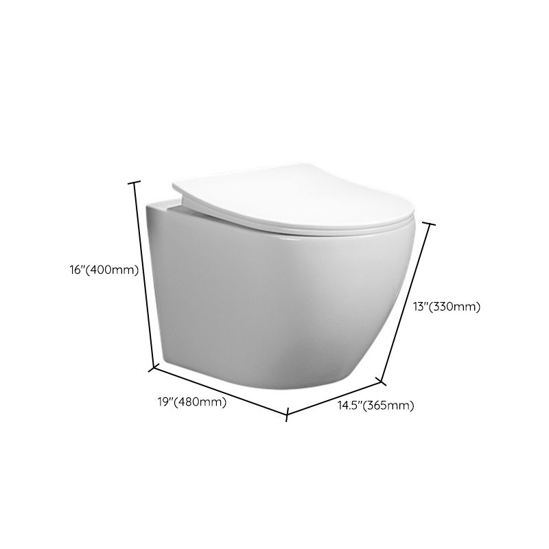 Contemporary Flush Toilet One Piece Wall Mount Porcelain Urine Toilet Clearhalo 'Bathroom Remodel & Bathroom Fixtures' 'Home Improvement' 'home_improvement' 'home_improvement_toilets' 'Toilets & Bidets' 'Toilets' 1200x1200_8be3924b-d1a9-4be8-b0da-4fe503983900