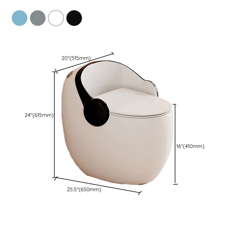 Contemporary Floor Mount Flush Toilet Seat Included Toilet Bowl for Washroom Clearhalo 'Bathroom Remodel & Bathroom Fixtures' 'Home Improvement' 'home_improvement' 'home_improvement_toilets' 'Toilets & Bidets' 'Toilets' 1200x1200_8bfd28dd-2ae9-483f-91aa-6e0db40f9025