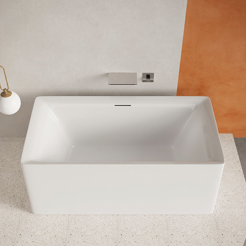 Modern Acrylic Freestanding Bathtub Soaking Tub without Faucet Holes Clearhalo 'Bathroom Remodel & Bathroom Fixtures' 'Bathtubs' 'Home Improvement' 'home_improvement' 'home_improvement_bathtubs' 'Showers & Bathtubs' 1200x1200_8c1096c1-4672-4ed4-bd97-97b7402a1082