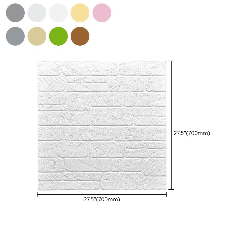 Colorful 3D Embossed Wall Panel Waterproof Faux Stone Wall Tile Clearhalo 'Flooring 'Home Improvement' 'home_improvement' 'home_improvement_wall_paneling' 'Wall Paneling' 'wall_paneling' 'Walls & Ceilings' Walls and Ceiling' 1200x1200_8c483f6f-6037-40b2-9e29-8d89232732a6