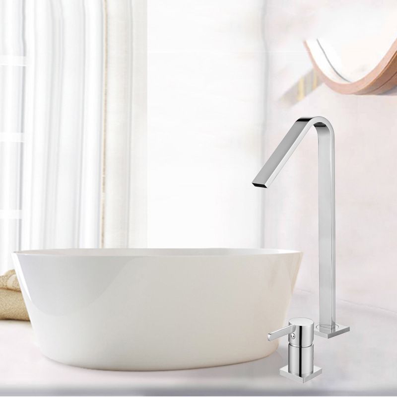 Single Handle Basin Faucet Contemporary Luxury Bathroom Faucet Clearhalo 'Bathroom Remodel & Bathroom Fixtures' 'Bathroom Sink Faucets' 'Bathroom Sinks & Faucet Components' 'bathroom_sink_faucets' 'Home Improvement' 'home_improvement' 'home_improvement_bathroom_sink_faucets' 1200x1200_8c6c4122-1953-423d-a0c7-63b5acd1e814