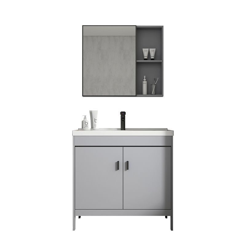 Modern Bathroom Vanity Set Freestanding Single-Sink Bathroom Sink Vanity Clearhalo 'Bathroom Remodel & Bathroom Fixtures' 'Bathroom Vanities' 'bathroom_vanities' 'Home Improvement' 'home_improvement' 'home_improvement_bathroom_vanities' 1200x1200_8c800093-d2d0-497a-b007-dc28ab21cb7d