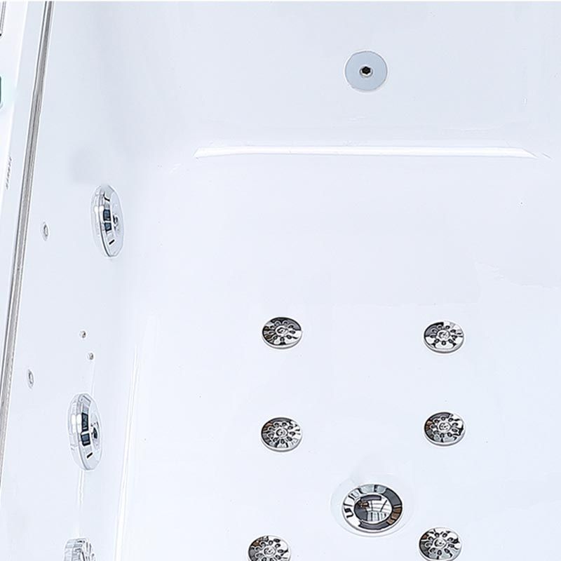 Bathroom Modern Acrylic Bath Tub Back to Wall Center Drain Tub Clearhalo 'Bathroom Remodel & Bathroom Fixtures' 'Bathtubs' 'Home Improvement' 'home_improvement' 'home_improvement_bathtubs' 'Showers & Bathtubs' 1200x1200_8cbbd08d-dc8f-4b95-b26e-22eb100577dc