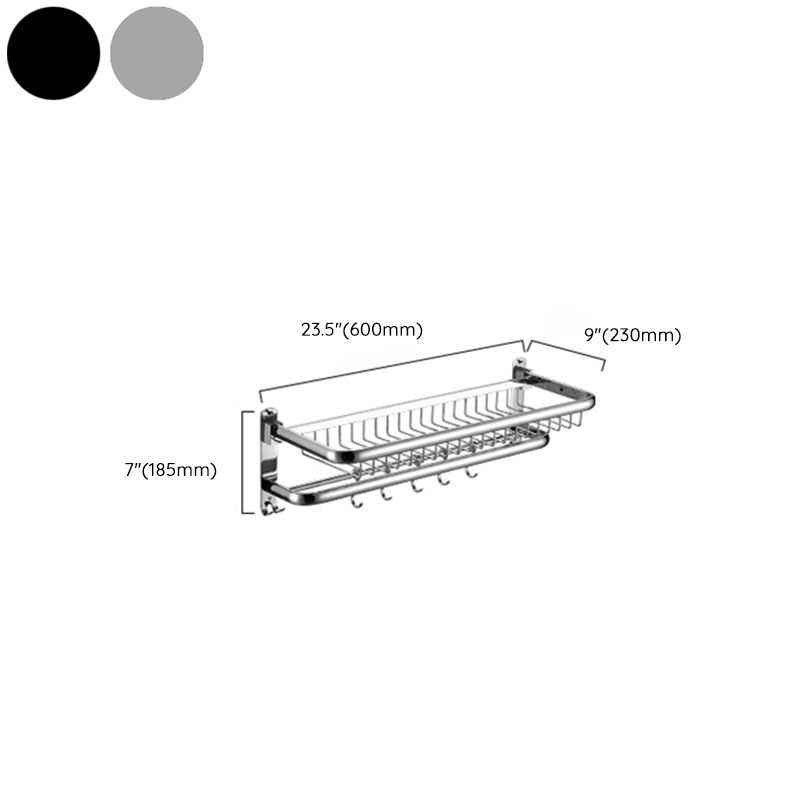 Modern Towel Bar Bathroom Set Bath Shelf Bathroom Accessories Hardware Set Clearhalo 'Bathroom Hardware Sets' 'Bathroom Hardware' 'Bathroom Remodel & Bathroom Fixtures' 'bathroom_hardware_sets' 'Home Improvement' 'home_improvement' 'home_improvement_bathroom_hardware_sets' 1200x1200_8cc4bf33-5b51-4315-a730-75d04828aad4