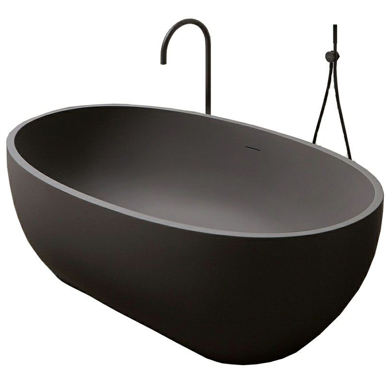 Modern Soaking Oval Bathtub Antique Finish Freestanding Bath Tub Clearhalo 'Bathroom Remodel & Bathroom Fixtures' 'Bathtubs' 'Home Improvement' 'home_improvement' 'home_improvement_bathtubs' 'Showers & Bathtubs' 1200x1200_8d4bc348-574d-4fc7-81be-ae4732f8415c