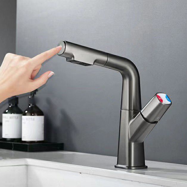 Rotatable Modern Sink Faucet Knob Handle Faucet for Bathroom Clearhalo 'bathroom_sink_faucets' 'Conjunta de Baño y Conjunta de Grifo' 'Coronamiento de Baño y Dispositivo de Baño' 'Grifo del lavabo del baño' 'Hogar' 'home_improvement' 'home_improvement_bathroom_sink_faucets' 'Mejoras para el hogar' 1200x1200_8d9d727f-4953-491e-96f1-3b8f5f8d9304