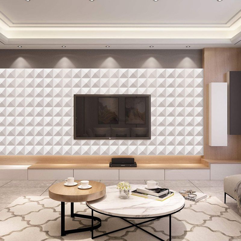 Modern Square Wall Paneling Peel and Stick Geometric Pattern Wall Paneling Clearhalo 'Flooring 'Home Improvement' 'home_improvement' 'home_improvement_wall_paneling' 'Wall Paneling' 'wall_paneling' 'Walls & Ceilings' Walls and Ceiling' 1200x1200_8dc6211f-f6e7-4083-91f2-f5b6f8c55421