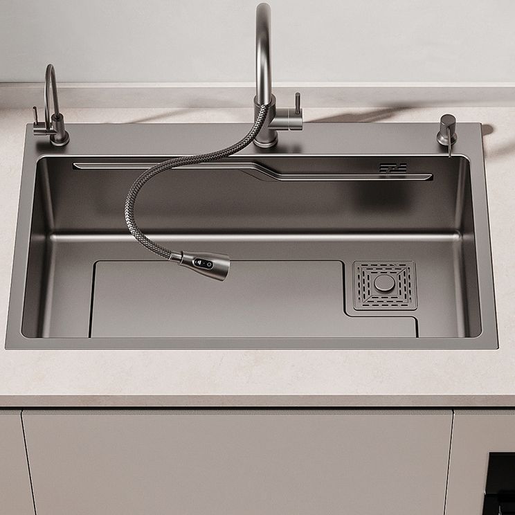 Stainless Steel Kitchen Sink 3 Holes Drop In Noise Cancelling Design