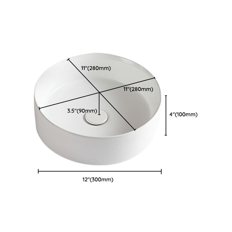 Round White and Orange Trough Bathroom Sink Porcelain Trough Bathroom Sink Clearhalo 'Bathroom Remodel & Bathroom Fixtures' 'Bathroom Sinks & Faucet Components' 'Bathroom Sinks' 'bathroom_sink' 'Home Improvement' 'home_improvement' 'home_improvement_bathroom_sink' 1200x1200_8df499fa-869d-41ac-9d07-66e2a9329368