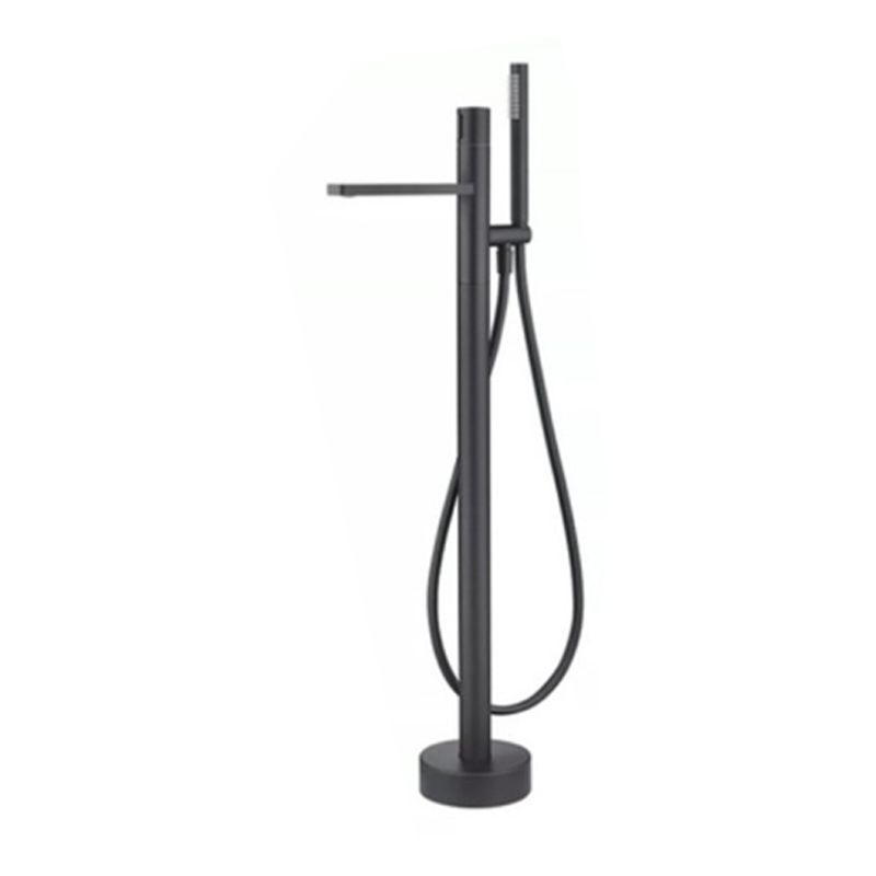 Modern Floor Standing Faucet Handheld Shower Head Bathtub Faucet Clearhalo 'Bathroom Remodel & Bathroom Fixtures' 'Bathtub Faucets' 'bathtub_faucets' 'Home Improvement' 'home_improvement' 'home_improvement_bathtub_faucets' 1200x1200_8e18efd4-d29e-4017-82b4-f2bc8f6410c1