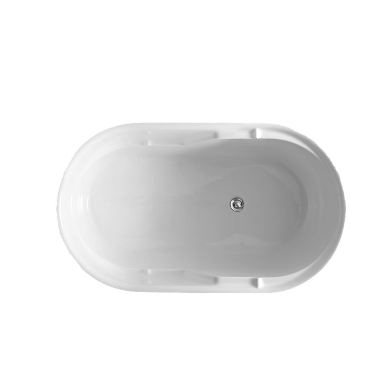 Modern Acrylic Bathtub Freestanding Soaking Tub , 27.56-inch Wide Clearhalo 'Bathroom Remodel & Bathroom Fixtures' 'Bathtubs' 'Home Improvement' 'home_improvement' 'home_improvement_bathtubs' 'Showers & Bathtubs' 1200x1200_8e4710e3-4003-4652-bf83-a2719b73e101