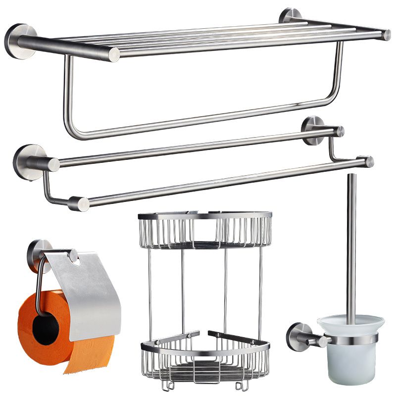 Chrome Traditional Bathroom Hardware Set Stainless Steel Bathroom Set Clearhalo 'Bathroom Hardware Sets' 'Bathroom Hardware' 'Bathroom Remodel & Bathroom Fixtures' 'bathroom_hardware_sets' 'Home Improvement' 'home_improvement' 'home_improvement_bathroom_hardware_sets' 1200x1200_8e4f8297-1404-4514-aee6-4cb60810648a