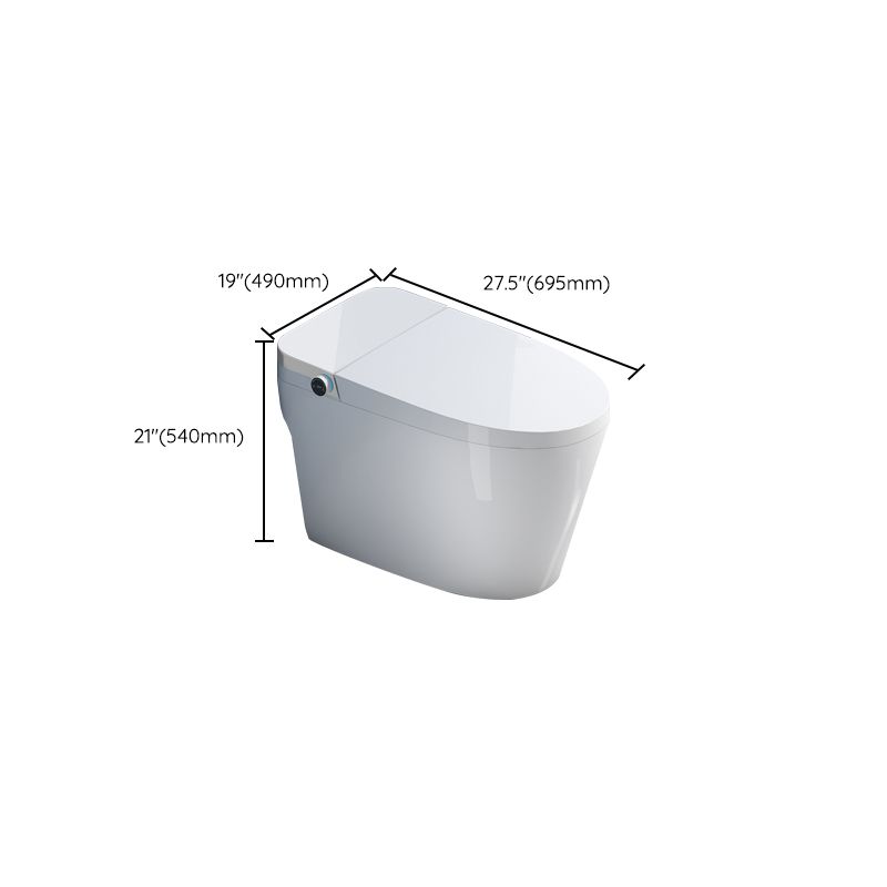 Round Smart Toilet Stain Resistant Floor Mount Bidet with Heated Seat Clearhalo 'Bathroom Remodel & Bathroom Fixtures' 'Bidets' 'Home Improvement' 'home_improvement' 'home_improvement_bidets' 'Toilets & Bidets' 1200x1200_8e692f4f-cd96-4149-b7a0-307796a80c60
