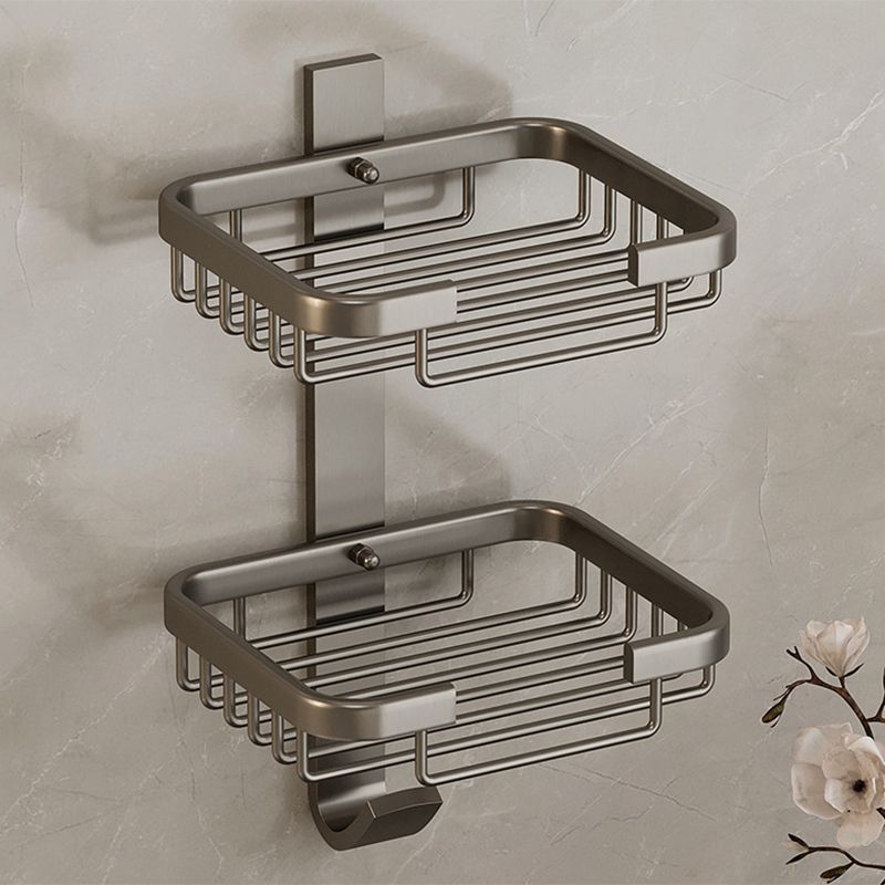 Modern Bath Hardware Set Bath Shelf Black/Silver/Grey Bathroom Hardware Set Clearhalo 'Bathroom Hardware Sets' 'Bathroom Hardware' 'Bathroom Remodel & Bathroom Fixtures' 'bathroom_hardware_sets' 'Home Improvement' 'home_improvement' 'home_improvement_bathroom_hardware_sets' 1200x1200_8ec1c8de-5a72-466c-860a-ecbd7f934c6d