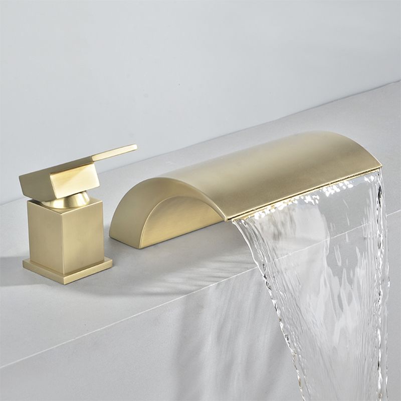 Contemporary Bath Faucet Trim Metal Deck Mounted Bathroom Faucet Clearhalo 'Bathroom Remodel & Bathroom Fixtures' 'Bathtub Faucets' 'bathtub_faucets' 'Home Improvement' 'home_improvement' 'home_improvement_bathtub_faucets' 1200x1200_8ef2627c-0d56-46f8-b4bf-32d7de49e31a