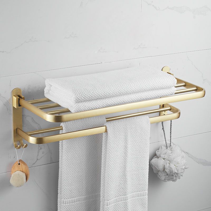 Modern Gold Bathroom Accessory Kit Towel Bar Bath Shelf Bath Hardware Set Clearhalo 'Bathroom Hardware Sets' 'Bathroom Hardware' 'Bathroom Remodel & Bathroom Fixtures' 'bathroom_hardware_sets' 'Home Improvement' 'home_improvement' 'home_improvement_bathroom_hardware_sets' 1200x1200_8f4436ac-0341-4c62-b523-286e83c392e6