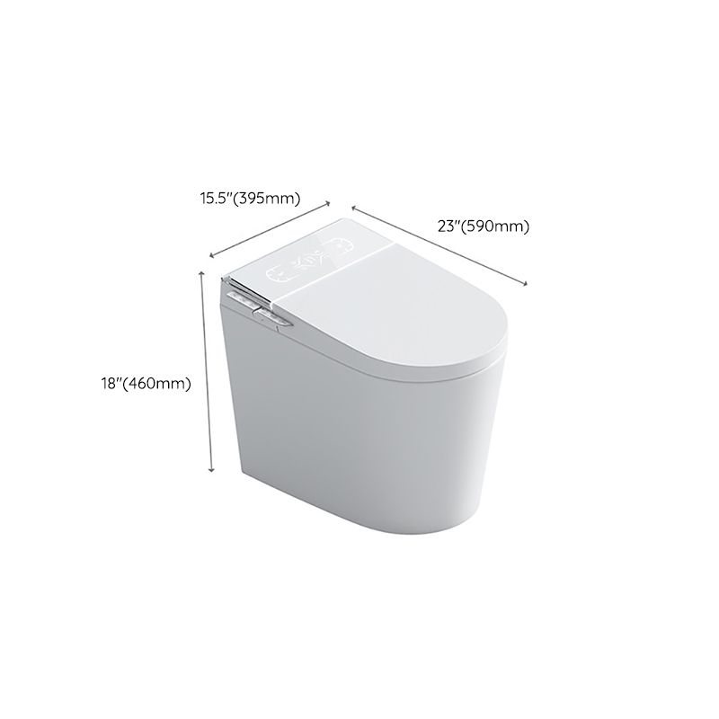 Elongated Vitreous China Bidets Bidet Seat White All-In-One Smart Toilet Clearhalo 'Bathroom Remodel & Bathroom Fixtures' 'Bidets' 'Home Improvement' 'home_improvement' 'home_improvement_bidets' 'Toilets & Bidets' 1200x1200_8f4fdd44-1015-48f6-a4b9-c29ba75bc18c