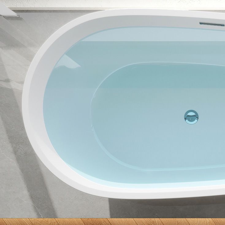 Modern Back to Wall Bath Freestanding Acrylic Soaking Bathtub Clearhalo 'Bathroom Remodel & Bathroom Fixtures' 'Bathtubs' 'Home Improvement' 'home_improvement' 'home_improvement_bathtubs' 'Showers & Bathtubs' 1200x1200_8fab70b7-78a8-496d-9a79-bd74bd786d50