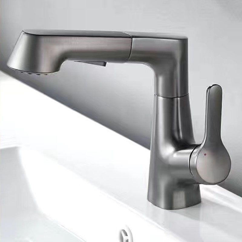 Contemporary Style Faucets Centerset Lever Handles Faucets for Bathroom Clearhalo 'Accueil' 'Amélioration Domiciliaire' 'bathroom_sink_faucets' 'Ensembles de Lavabo & de Robinet de Toilette' 'home_improvement' 'home_improvement_bathroom_sink_faucets' 'Robinet de Lavabo de Salle de Bain' 'Rénovation et Équipement de Salle de Bain' 1200x1200_8fcc0a8f-110a-4612-8f84-dca7c034342a