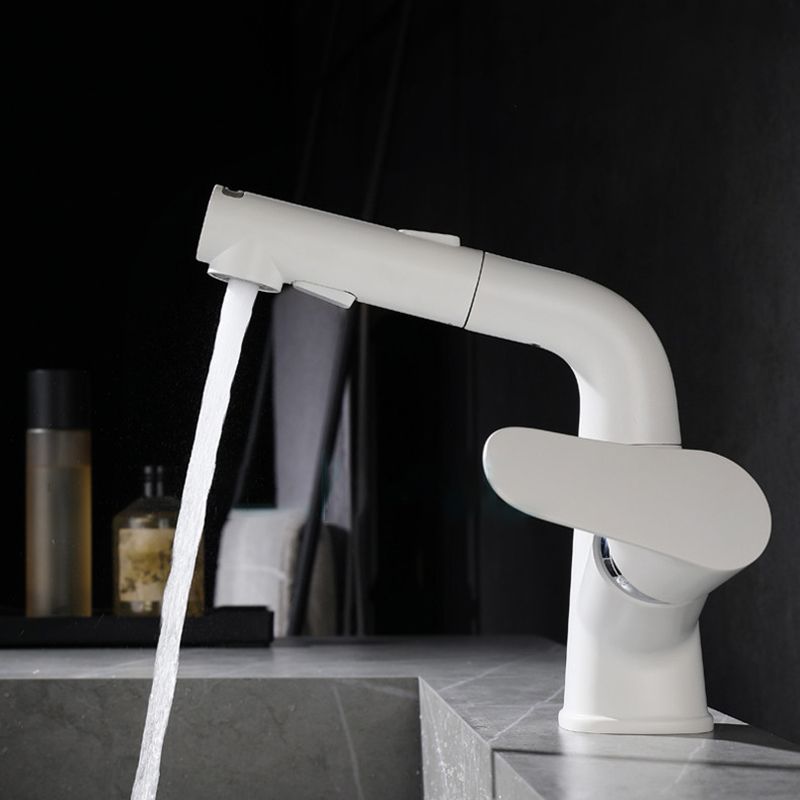 Modern Bathroom Vessel Faucet Grass Lever Swivel Spout with Hoses Lavatory Faucet Clearhalo 'Bathroom Remodel & Bathroom Fixtures' 'Bathroom Sink Faucets' 'Bathroom Sinks & Faucet Components' 'bathroom_sink_faucets' 'Home Improvement' 'home_improvement' 'home_improvement_bathroom_sink_faucets' 1200x1200_900c3fb1-5130-42bb-87b9-5c40e2787b42