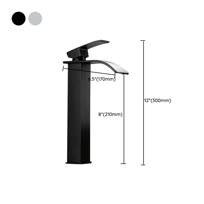 American Style 1 Handle Waterfall Basin Faucet, Bathroom Water Sink Faucet with Drain Clearhalo 'bathroom_sink_faucets' 'Conjunta de Baño y Conjunta de Grifo' 'Coronamiento de Baño y Dispositivo de Baño' 'Grifo del lavabo del baño' 'Hogar' 'home_improvement' 'home_improvement_bathroom_sink_faucets' 'Mejoras para el hogar' 1200x1200_904175db-2b48-4c49-ba91-a41316ac8bed