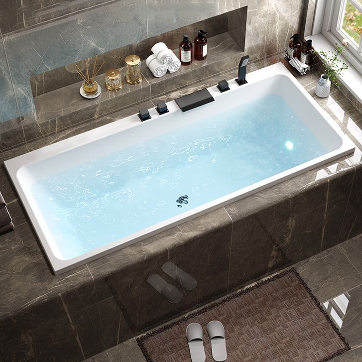 Drop in Soaking Bathtub Antique Finish Rectangular Modern Bath Tub Clearhalo 'Bathroom Remodel & Bathroom Fixtures' 'Bathtubs' 'Home Improvement' 'home_improvement' 'home_improvement_bathtubs' 'Showers & Bathtubs' 1200x1200_904fdb1f-07cb-4c82-a5f1-0b46c85e56eb