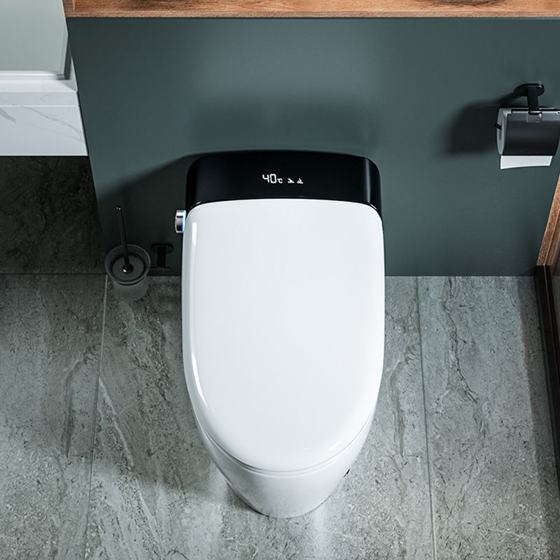 White Elongated Floor Standing Bidet with Heated Seat Stain Resistant Dryer Clearhalo 'Bathroom Remodel & Bathroom Fixtures' 'Bidets' 'Home Improvement' 'home_improvement' 'home_improvement_bidets' 'Toilets & Bidets' 1200x1200_906c9edf-63c8-4858-a170-cd5b9eff476e