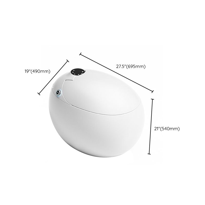 Round Floor Mount Bidet White Floor Standing Bidet with Heated Seat Clearhalo 'Bathroom Remodel & Bathroom Fixtures' 'Bidets' 'Home Improvement' 'home_improvement' 'home_improvement_bidets' 'Toilets & Bidets' 1200x1200_909beffc-14d3-4329-b8e3-67df07b08646