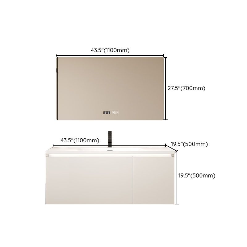 Wood White Wall Mount Vanity Set Modern with Mirror for Bathroom Clearhalo 'Bathroom Remodel & Bathroom Fixtures' 'Bathroom Vanities' 'bathroom_vanities' 'Home Improvement' 'home_improvement' 'home_improvement_bathroom_vanities' 1200x1200_90c7ef2d-581c-4a9a-9f6a-d4005a53f86d