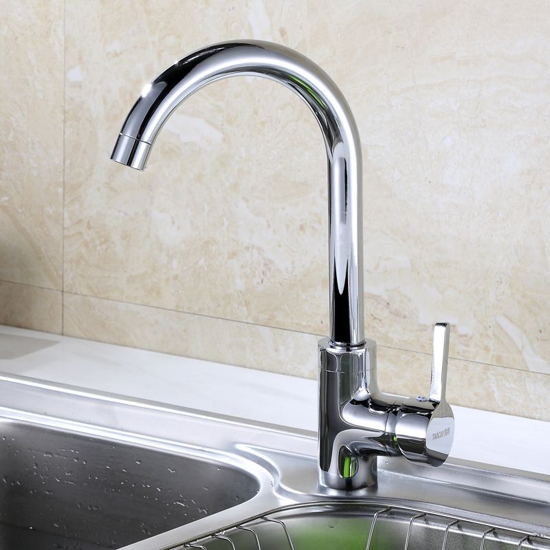 Modern Bridge Kitchen Faucet Stainless Steel Lever Handles High Arch Kitchen Faucet Clearhalo 'Home Improvement' 'home_improvement' 'home_improvement_kitchen_faucets' 'Kitchen Faucets' 'Kitchen Remodel & Kitchen Fixtures' 'Kitchen Sinks & Faucet Components' 'kitchen_faucets' 1200x1200_90d42af7-fd9e-4d4a-8188-b2780d6848ff