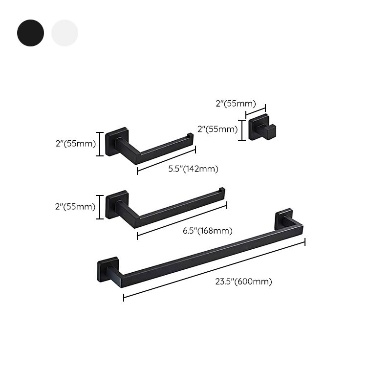 Stainless Steel Bathroom Accessory As Individual Or As a Set Modern Bathroom Set Clearhalo 'Bathroom Hardware Sets' 'Bathroom Hardware' 'Bathroom Remodel & Bathroom Fixtures' 'bathroom_hardware_sets' 'Home Improvement' 'home_improvement' 'home_improvement_bathroom_hardware_sets' 1200x1200_90e1c8cb-a233-46ac-9c38-d57a6c284e15