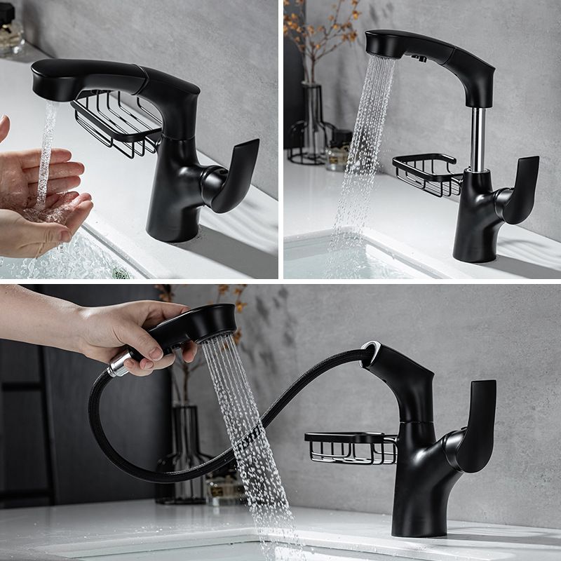 Industrial Sink Faucet Solid Color Centerset Bathroom Sink Faucet with Drain Assembly Clearhalo 'bathroom_sink_faucets' 'Conjunta de Baño y Conjunta de Grifo' 'Coronamiento de Baño y Dispositivo de Baño' 'Grifo del lavabo del baño' 'Hogar' 'home_improvement' 'home_improvement_bathroom_sink_faucets' 'Mejoras para el hogar' 1200x1200_90e7cecf-3421-4a41-8012-debe88b9015f