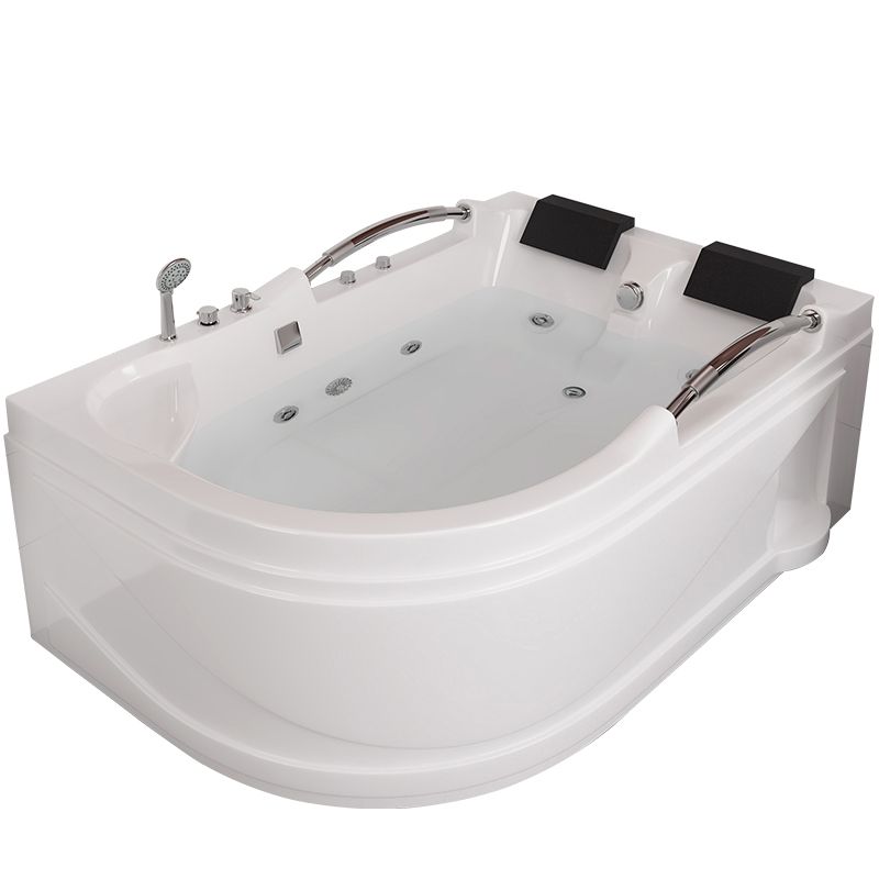 Free Form White Bathtub Bathroom Back to Wall Modern Bath Tub Clearhalo 'Bathroom Remodel & Bathroom Fixtures' 'Bathtubs' 'Home Improvement' 'home_improvement' 'home_improvement_bathtubs' 'Showers & Bathtubs' 1200x1200_90f01871-a1da-4870-a02c-201a86b29ced