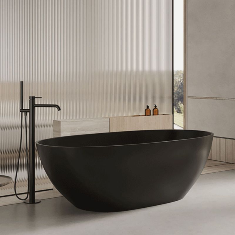 Modern Stone Bathtub Freestanding Soaking Bathtub , 22.05-inch Tall Clearhalo 'Bathroom Remodel & Bathroom Fixtures' 'Bathtubs' 'Home Improvement' 'home_improvement' 'home_improvement_bathtubs' 'Showers & Bathtubs' 1200x1200_90f620a8-3c79-45f7-b463-f5da07646d6d