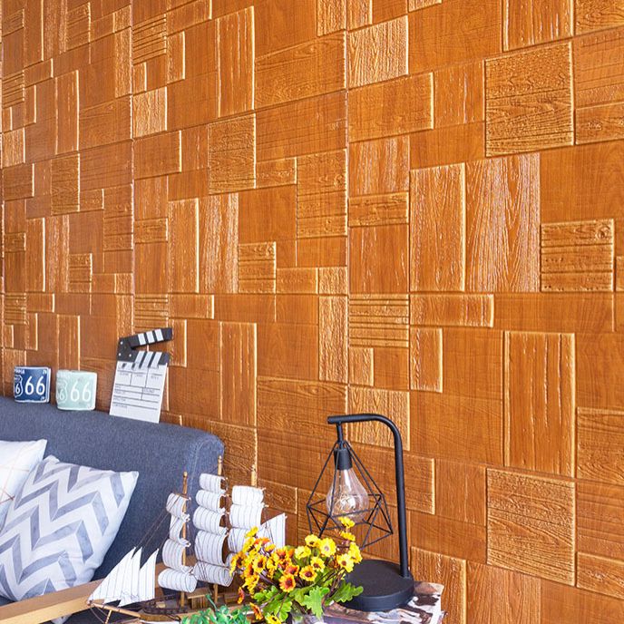 Modern Tin Backsplash Paneling Smooth Wall Ceiling Wood Board Set of 1 Clearhalo 'Flooring 'Home Improvement' 'home_improvement' 'home_improvement_wall_paneling' 'Wall Paneling' 'wall_paneling' 'Walls & Ceilings' Walls and Ceiling' 1200x1200_918ec4f6-3573-49c2-901f-9b76ab9433bf