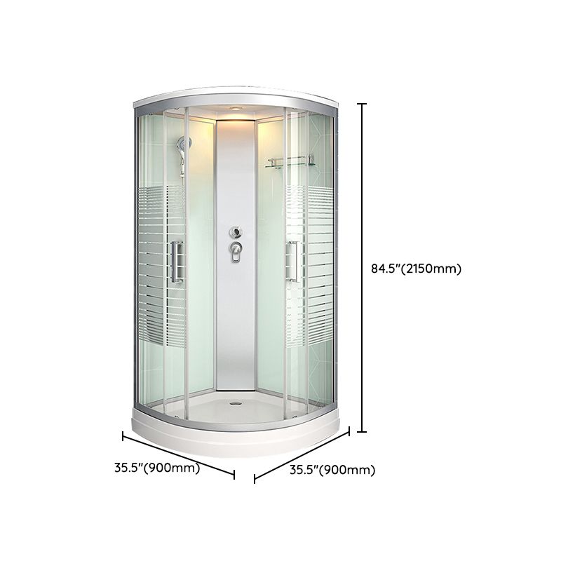 Framed Double Sliding Shower Stall Steam Shower Shower Stall Clearhalo 'Bathroom Remodel & Bathroom Fixtures' 'Home Improvement' 'home_improvement' 'home_improvement_shower_stalls_enclosures' 'Shower Stalls & Enclosures' 'shower_stalls_enclosures' 'Showers & Bathtubs' 1200x1200_919e3752-edb8-4534-9fc1-88e2354099dc