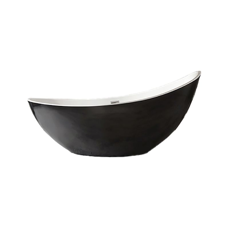 Freestanding Soaking Acrylic Bathtub Modern Oval Bathtub without Faucet Holes Clearhalo 'Bathroom Remodel & Bathroom Fixtures' 'Bathtubs' 'Home Improvement' 'home_improvement' 'home_improvement_bathtubs' 'Showers & Bathtubs' 1200x1200_91a50abb-74b9-41e7-81fb-dad5e9aac3a1