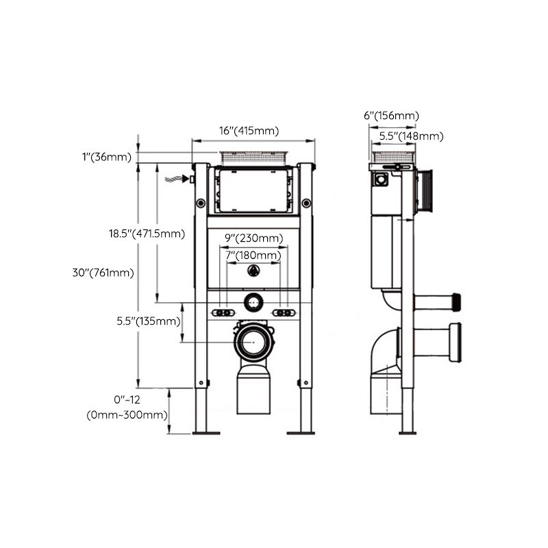 Contemporary 1-Piece Bidet Toilet Wall Mount Toilet Bowl for Washroom Clearhalo 'Bathroom Remodel & Bathroom Fixtures' 'Home Improvement' 'home_improvement' 'home_improvement_toilets' 'Toilets & Bidets' 'Toilets' 1200x1200_91a96983-b6c0-4a3e-aea1-ed73450a33dd