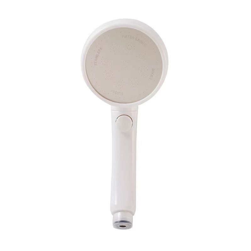 Plastic Handheld Shower Head White Standard Spray Round Wall Mount Swivel Shower Head Clearhalo 'Bathroom Remodel & Bathroom Fixtures' 'Home Improvement' 'home_improvement' 'home_improvement_shower_heads' 'Shower Heads' 'shower_heads' 'Showers & Bathtubs Plumbing' 'Showers & Bathtubs' 1200x1200_91e040f7-2f29-49a0-b075-dfeb853dbc2d