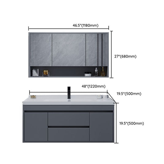 Solid Wood Wall Mount Single-Sink Modern Open Console with Sink Set Clearhalo 'Bathroom Remodel & Bathroom Fixtures' 'Bathroom Vanities' 'bathroom_vanities' 'Home Improvement' 'home_improvement' 'home_improvement_bathroom_vanities' 1200x1200_9263057d-2e0f-46a8-9b00-afda15dc8d98