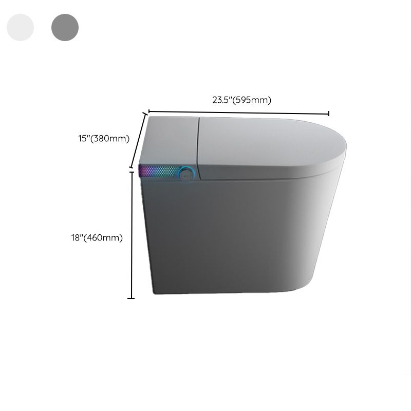 Contemporary with Heated Seat Elongated Ceramic Floor Standing Bidet Clearhalo 'Bathroom Remodel & Bathroom Fixtures' 'Bidets' 'Home Improvement' 'home_improvement' 'home_improvement_bidets' 'Toilets & Bidets' 1200x1200_92646c1f-ee6e-4d9b-a839-e17a6649de90