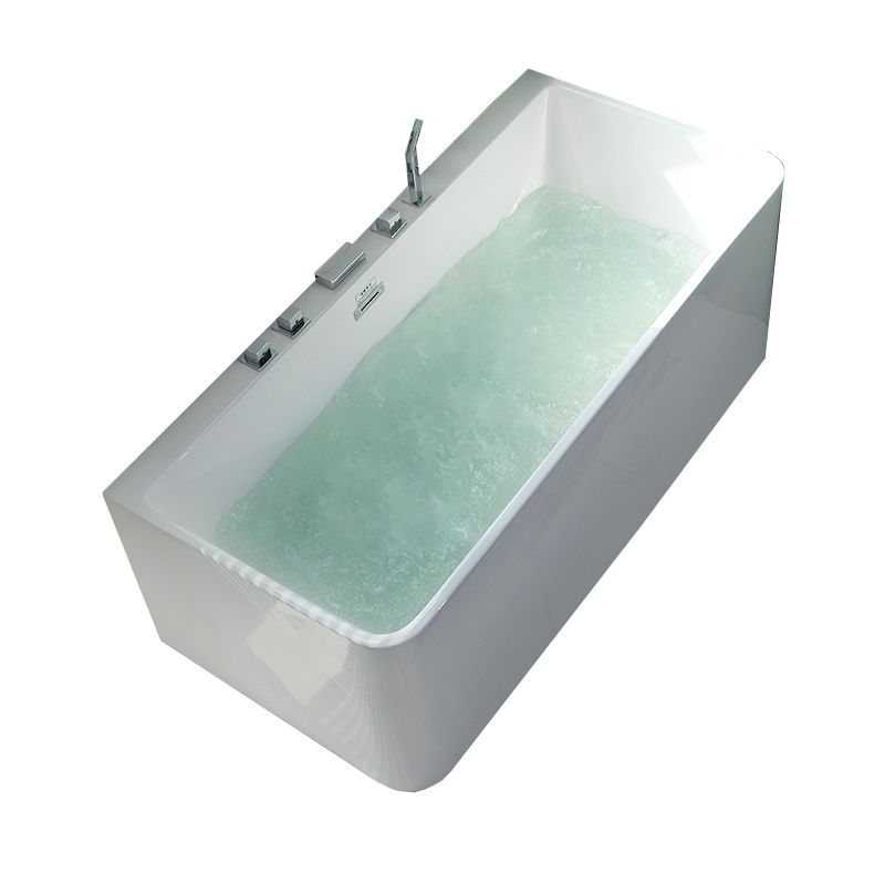 Back to Wall Rectangular Bath Antique Finish Soaking Modern Bathtub Clearhalo 'Bathroom Remodel & Bathroom Fixtures' 'Bathtubs' 'Home Improvement' 'home_improvement' 'home_improvement_bathtubs' 'Showers & Bathtubs' 1200x1200_92ae5e19-eb17-4e4a-8f98-c1152dc35a60