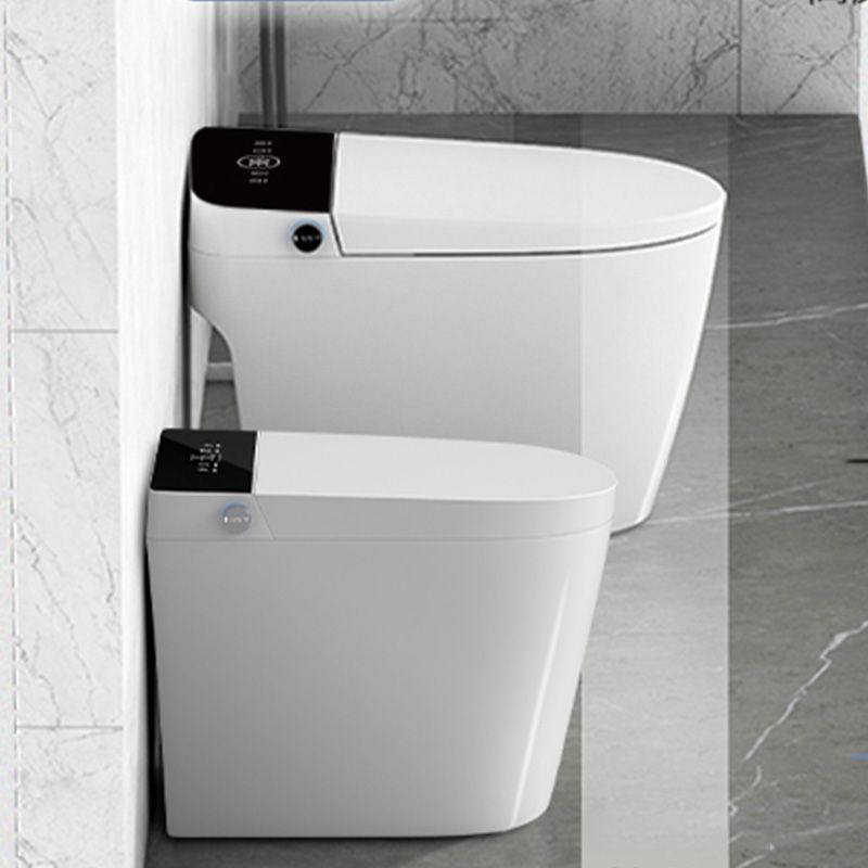 White Elongated Floor Mount Bidet Heated Seat Floor Standing Bidet Clearhalo 'Bathroom Remodel & Bathroom Fixtures' 'Bidets' 'Home Improvement' 'home_improvement' 'home_improvement_bidets' 'Toilets & Bidets' 1200x1200_92b93071-1d7a-4285-a3c9-5fc04de2e9c8