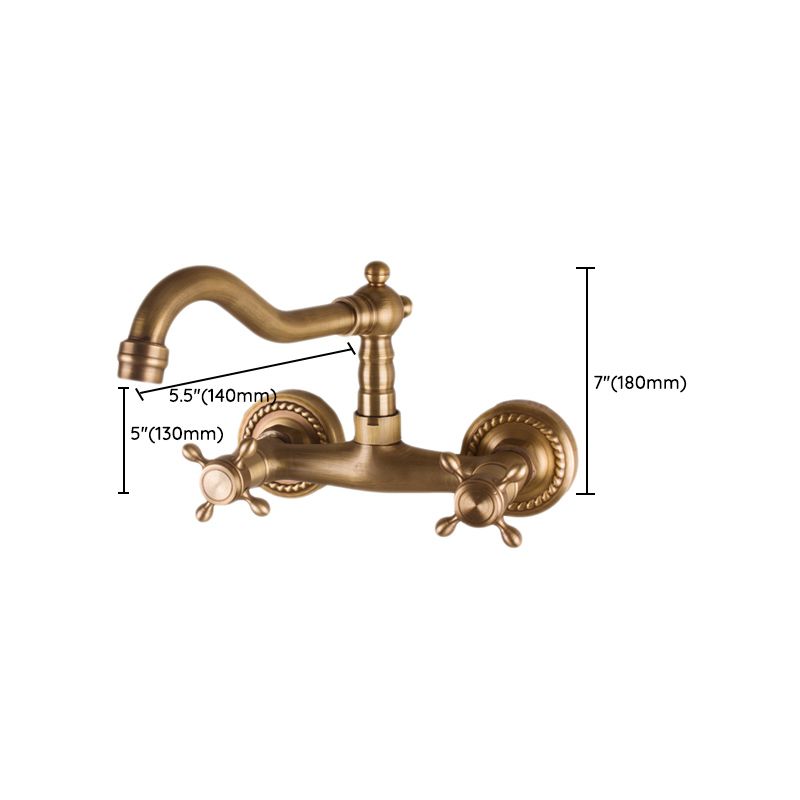 Brass Wide Spread Bathroom Faucet Industrial Lever Lavatory Faucet Clearhalo 'bathroom_sink_faucets' 'Conjuntos de Torneiras de Lavatório e Banheiro' 'home_improvement' 'home_improvement_bathroom_sink_faucets' 'Mobiliário Doméstico' 'Página inicial' 'Renovação e equipamento de casa de banho' 'Torneira para lavatório de banheiro' 1200x1200_92c571dd-e2c6-4aeb-99ca-613fe7c121f8